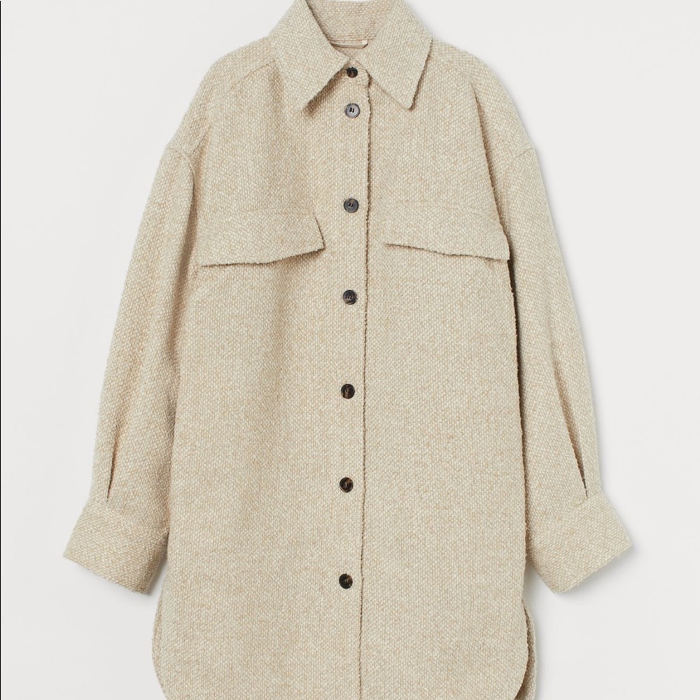 ♥️ H&M Long Shirt Jacket